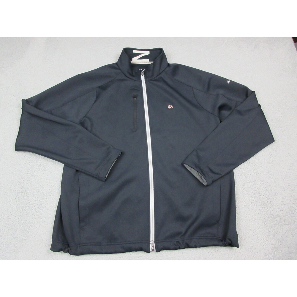 Zero Restriction Jacket Mens XL Gray Tour Series Full Zip Golf Windbreaker